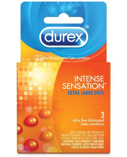 Durex Intense Sensation Condom - Box Of 3 - SEX LOVE DOLLS
