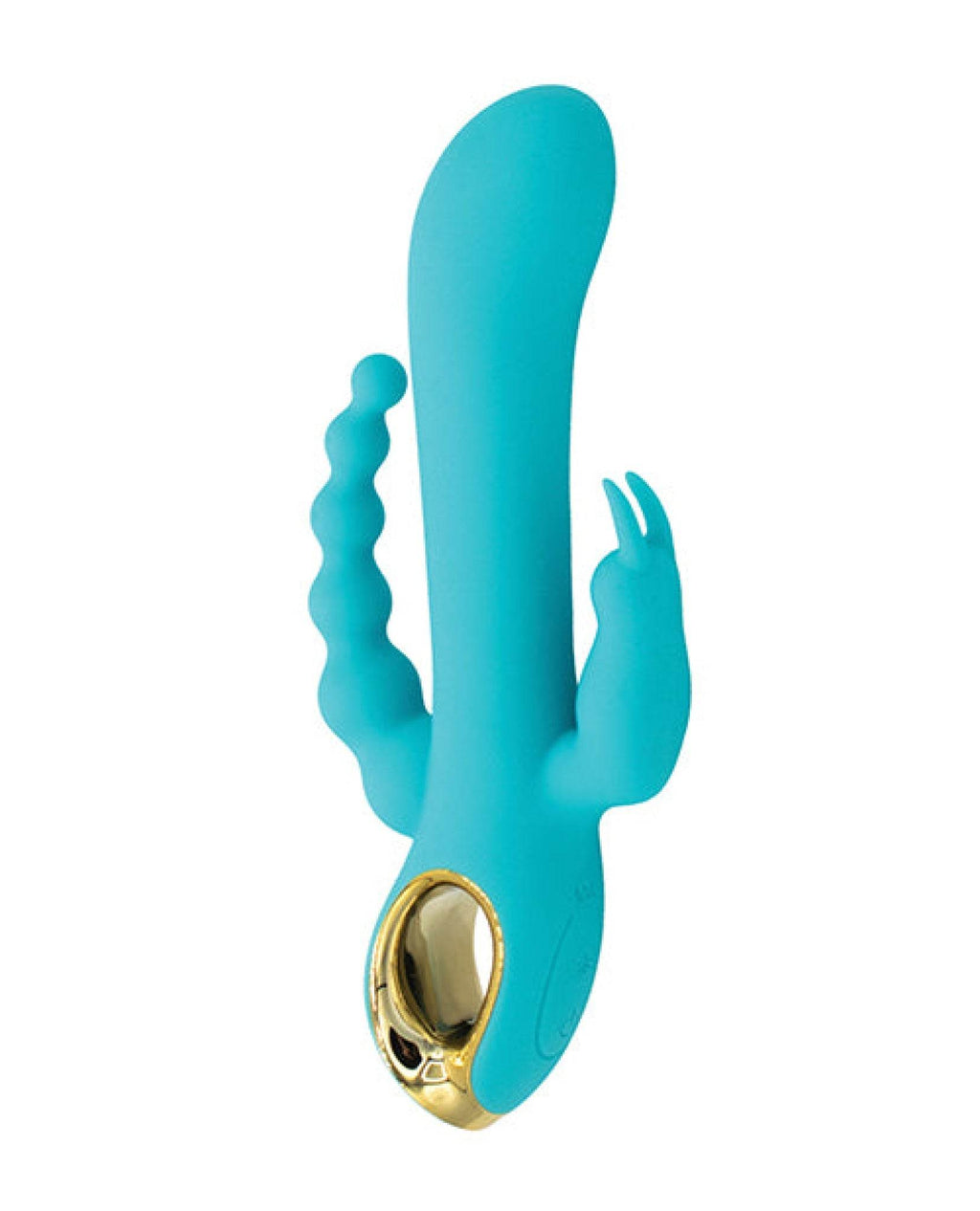Natalie's Toy Box Mighty Magic Clit, G-Spot & Anal Vibrator - Aqua - SEX LOVE DOLLS