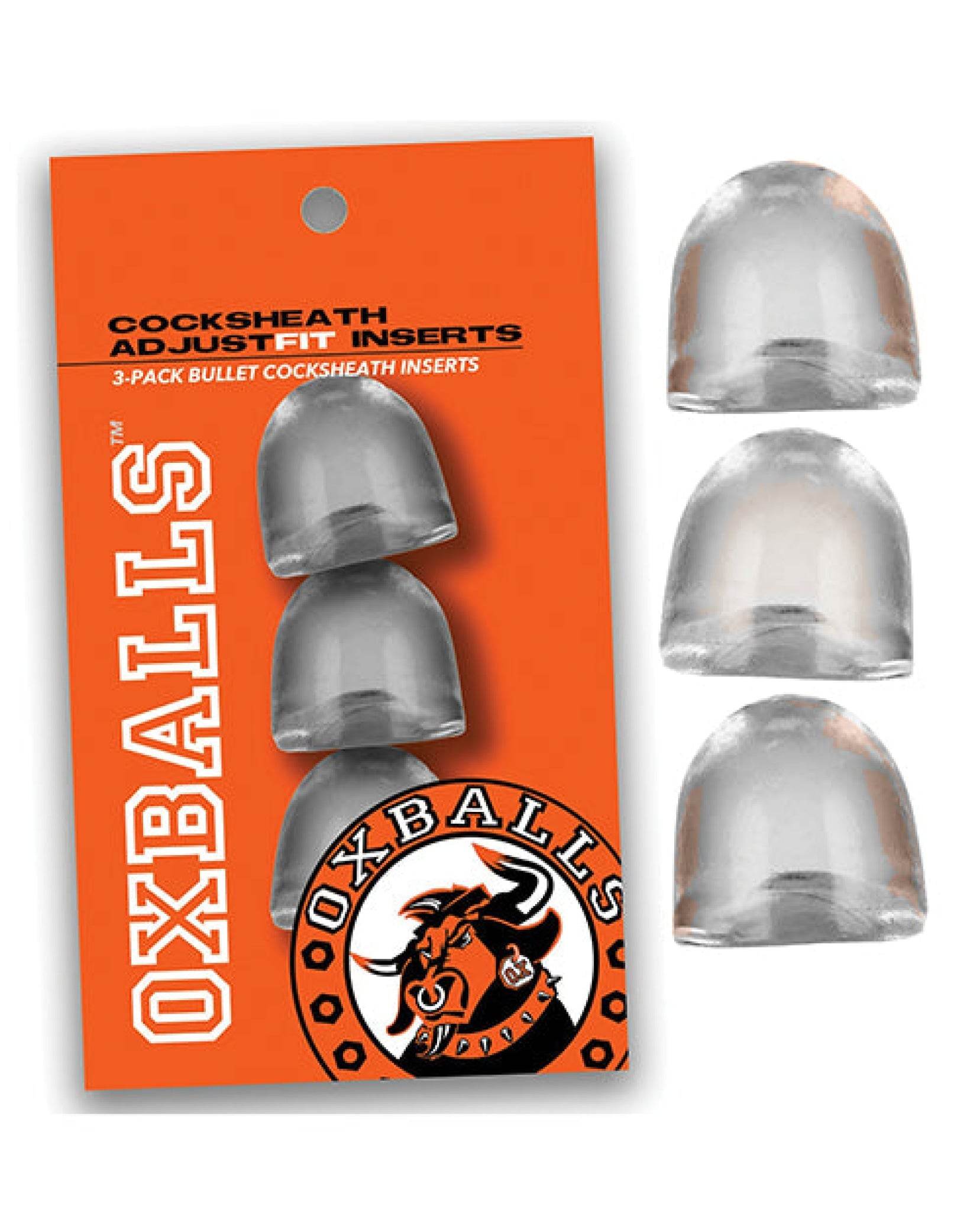 Oxballs Cocksheath Adjustfit Inserts - Pack Of 3 Clear - SEX LOVE DOLLS