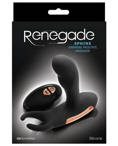 Renegade Sphinx Warming Prostate Massager - Black - SEX LOVE DOLLS