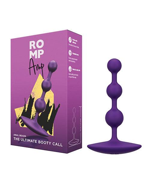 Romp Amp Flexible Anal Beads - Violet - SEX LOVE DOLLS