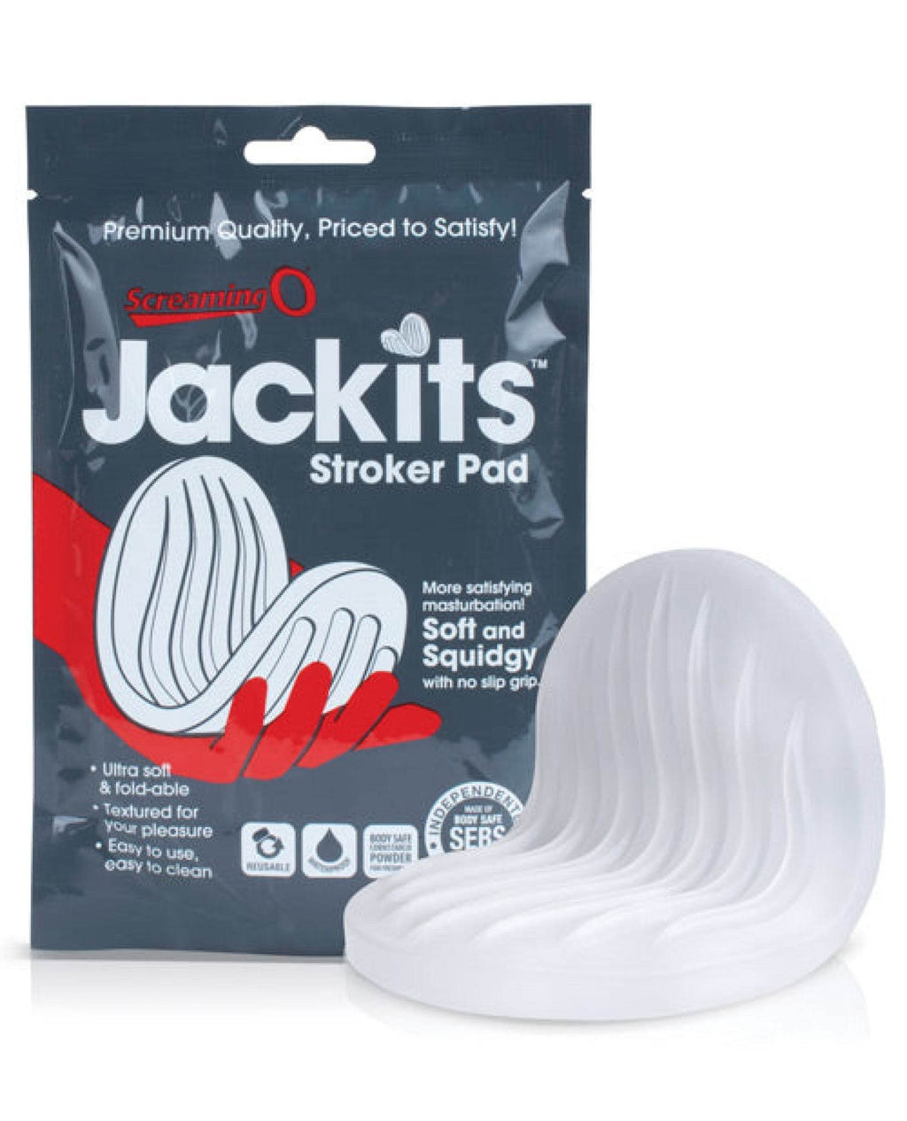Screaming O Jackits Stroker Pad - Clear - SEX LOVE DOLLS