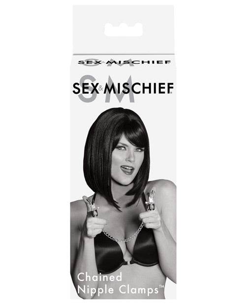 Sex & Mischief Chained Nipple Clamps - SEX LOVE DOLLS