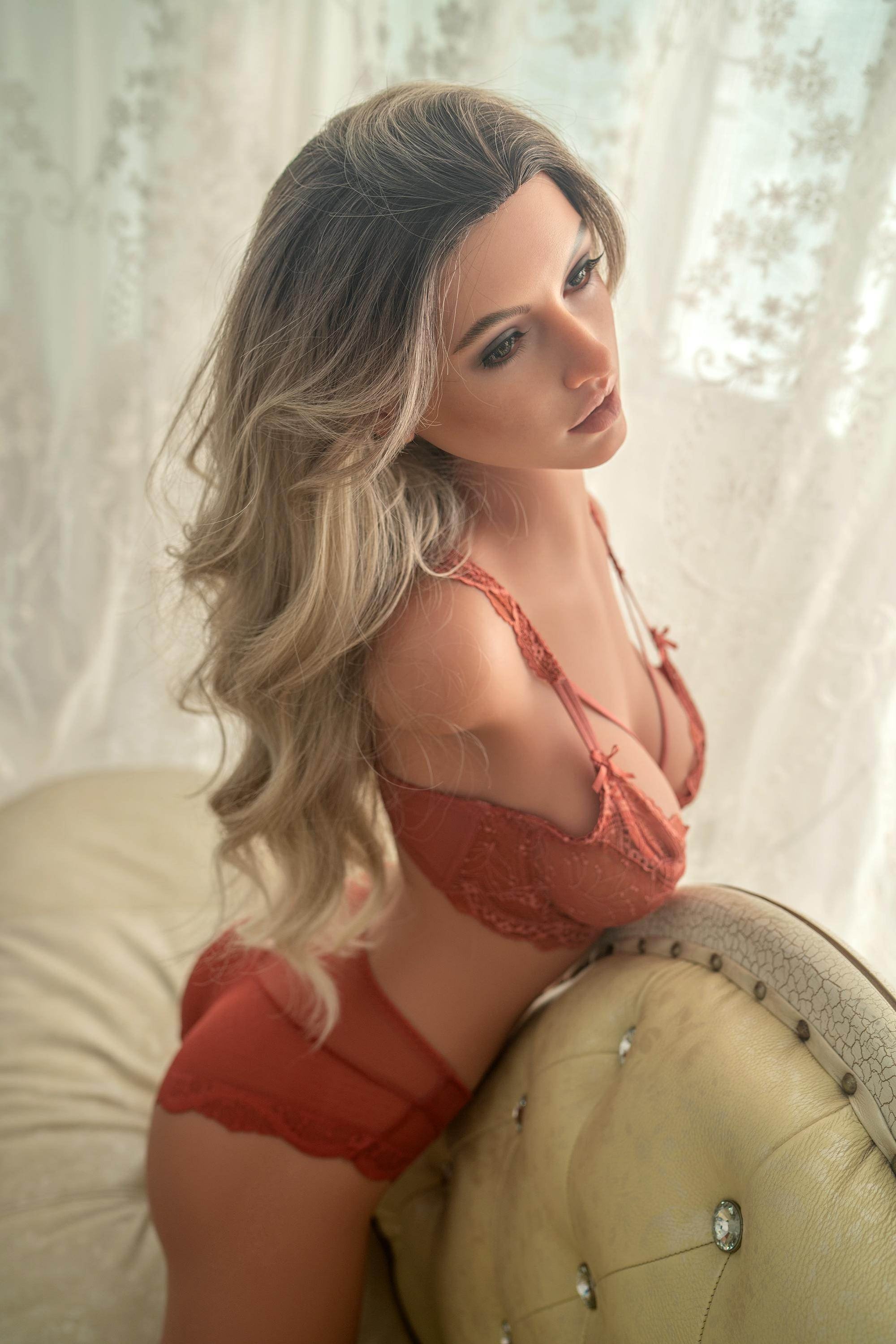 117cm/3ft10 E-cup Realistic Tan Curvy SLE Sex Doll Torso ZXE216_1[USA STOCK] - SEX LOVE DOLLS