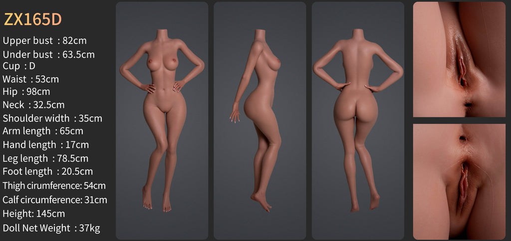 165cm/5ft4 D-cup Realistic Tan Skinny Milf Sex Doll SLE 1.0-ZXE200_1[EU STOCK] - SEX LOVE DOLLS